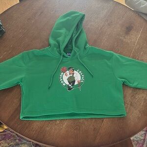 Boston Celtics Crop top Hoodie